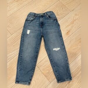 Zara girl jeans size 6 distressed